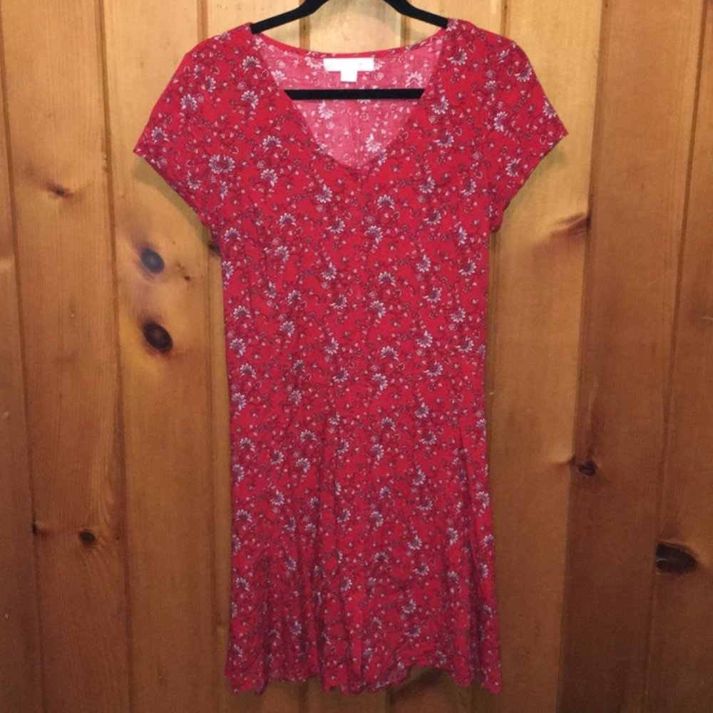 Nordstrom Band of Gypsies Red Floral Dress